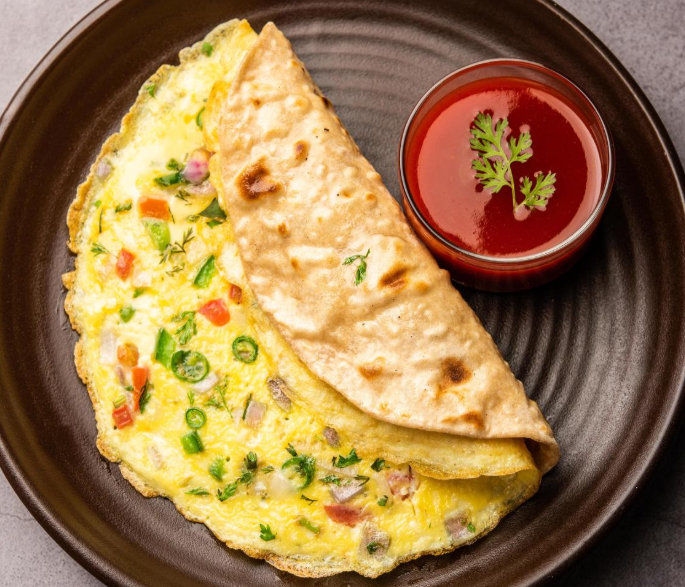 CHAPATTI OMELETTE